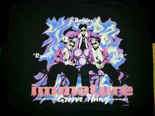 VTG 90s 1996 IMMATURE T-Shirt Groove Thing Concert Tour R&B