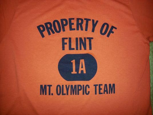 80s Property of Flint 1A Mount Olympic Team Special Mt Sz L