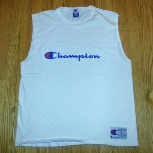 90s Champion Sleeveless T-Shirt Athletic Basketball L/XL