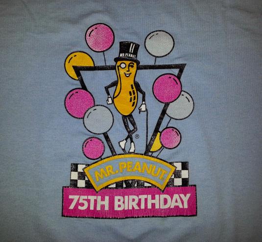 1991 Mr. Peanuts 75th Anniversary T-Shirt 90s Planters XXL