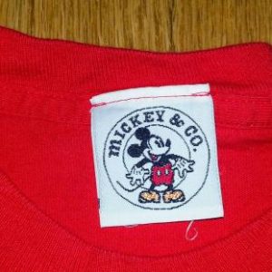 VTG 90s MICKEY & CO All American T-Shirt Disney Mouse Sz L