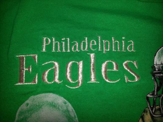 VTG 90s NFL Philadelphia Eagles T-Shirt NUTMEG Throwback XL