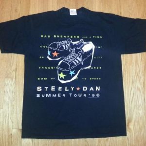 90s STEELY DAN T-Shirt Bad Sneakers Summer Tour Concert XL