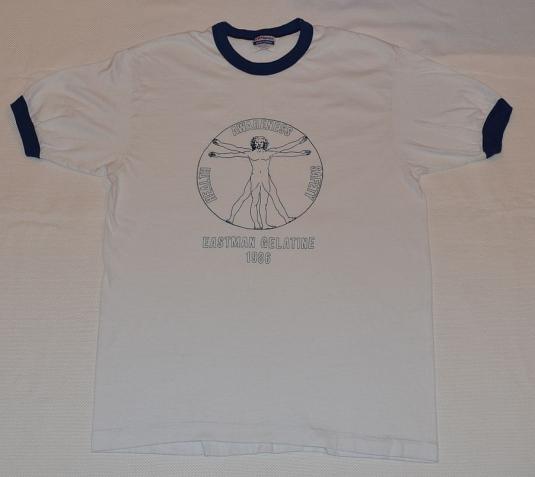 Vintage 80s Gelatine Vitruvian Man T-Shirt, SOFT 50/50 – M