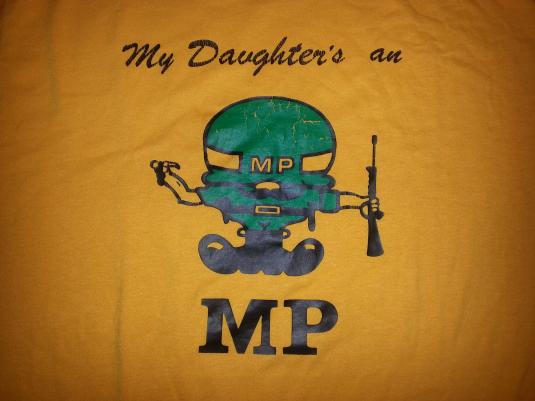 80s My Daughter is an MP Tee US Army Marines Military L/XL