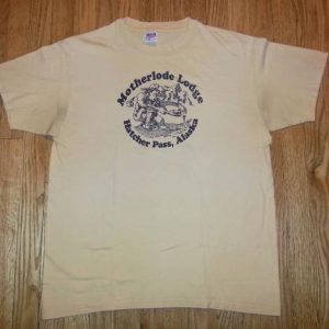 80s 90s Motherlode Lodge Hatcher Pass Alaska T-Shirt L/XL