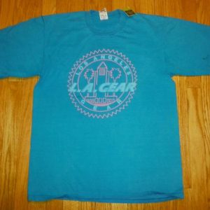 Vintage 90s LA GEAR T-Shirt Los Angeles Neon RUSSELL Sz L