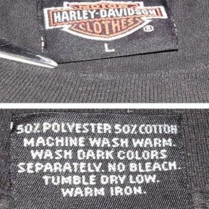 1990 Harley Davidson T-Shirt 3D Emblem Santa Elves Christmas