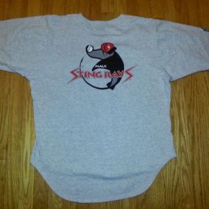 VTG 90s MAUI STINGRAYS T-Shirt Button Baseball Jersey Style