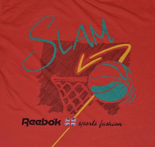 Vintage 80s Reebok Slam Basketball T-Shirt – M