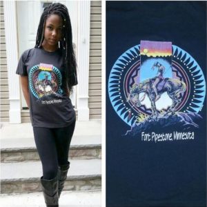 1990 Fort Pipestone Minnesota T-Shirt 90s Native American M