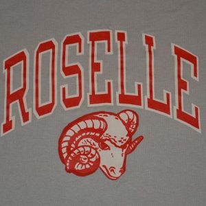 Vintage 80s 90s Roselle Rams Pop Warner Football T-Shirt M/L