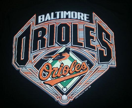 VTG 90s MLB Baltimore Orioles T-Shirt Logo Athletic Sz L
