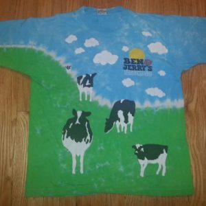 90s Ben & Jerry's Euphoria Ice Cream T-Shirt Tie Dye XL