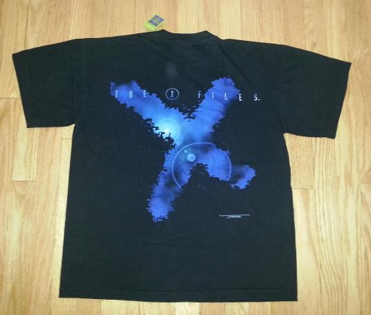 90s X FILES T-Shirt 1995 Trust No One Anderson Duchovny L/XL