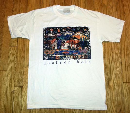 90s Carol Hagan Jackson Hole T-Shirt American Made Native L
