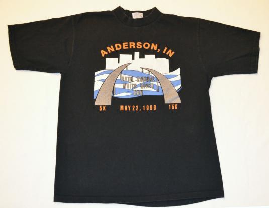 Anderson Indiana 20th White River 5K Run 1999 T-Shirt – L