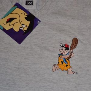 Vintage 90s Fred Flintstone Baseball T-Shirt - XL, NWT NDS