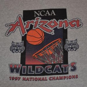 Vintage 90s NCAA Arizona Wildcats Champions T-Shirt - M/L