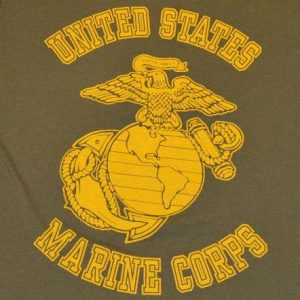 Vintage 80s USMC Eagle Globe & Anchor T-Shirt US Marines