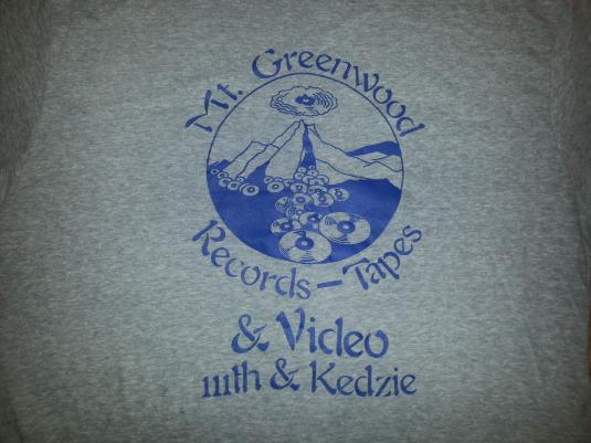 80s Mt Greenwood Records & Tapes T-Shirt Chicago Illinois L