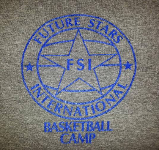 80s Basketball Camp T-Shirt Nike Gray Tag Sz L