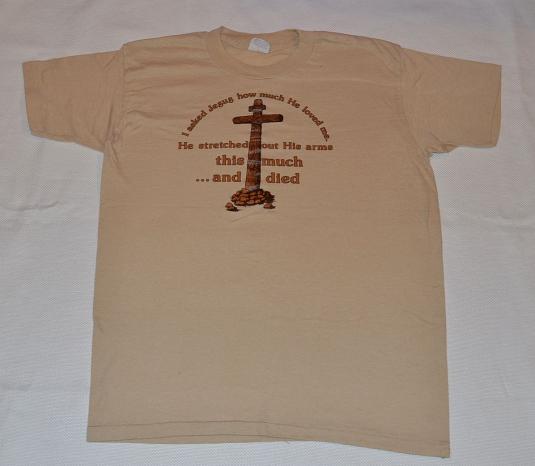 Vintage 80s Jesus Cross T-Shirt, Sneakers – M, L