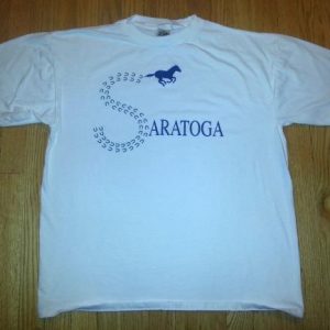 90s Saratoga T-Shirt New York NY Horse Racing NYRA Sz XL