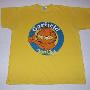 Vintage 70s GARFIELD FAN CLUB T-Shirt 1978 Jim Davis Sz XL