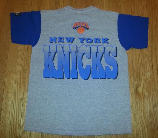 90s NY Knicks T-Shirt Starter NBA Basketball Heather Gray XL