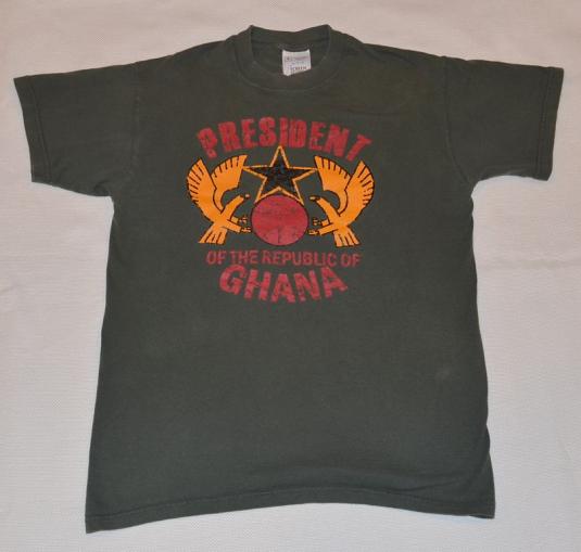 Vintage 90s President of Ghana T-Shirt – S, M