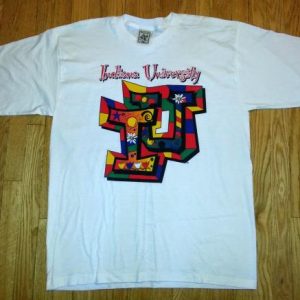 90s Indiana University T-Shirt Hoosiers Alore Fits XXL 2XL