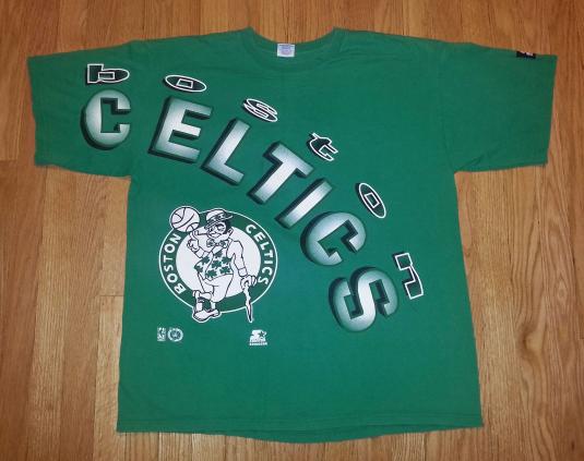 90s CELTICS T-Shirt STARTER Boston NBA Basketball XL XXL
