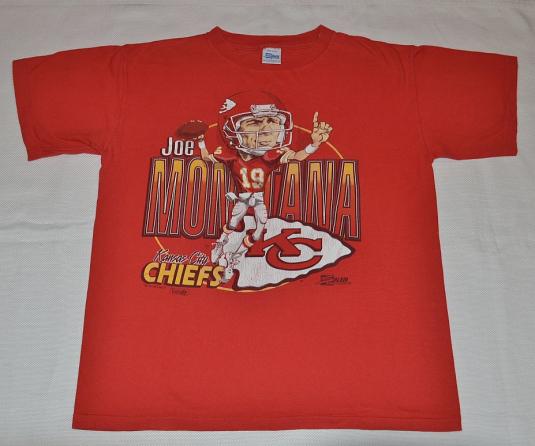 Vintage 90s NFL Chiefs Montana Charicature T-Shirt – L