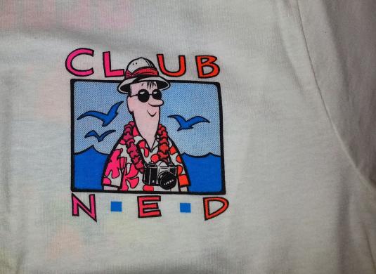 90s 1990 Gelman Sciences T-Shirt Club Ned Neon Pall Sz M