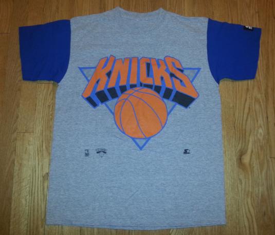 90s NY Knicks T-Shirt Starter NBA Basketball Heather Gray XL