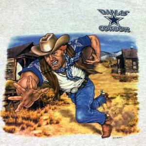 Vintage 90s NFL Dallas Cowboys Big Texas Cowboy T-Shirt - XL