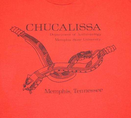 Vtg 80s 90s Chucalissa Anthropology Memphis TN T-Shirt - XL