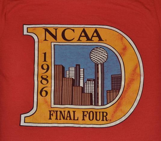 Vintage 80s NCAA Final Four Basketball T-Shirt – S