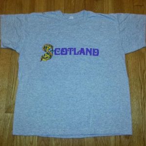 VTG 80s 90s SCOTLAND T-Shirt Gaelic Tourist Travel Scottish
