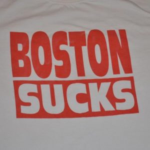 Vintage 90s Boston Sucks T-Shirt- XL Yankees Fan MLB Red Sox