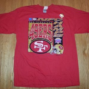 1994 49ers NFC Champions NFL 90s Football NOS DEADSTOCK XL