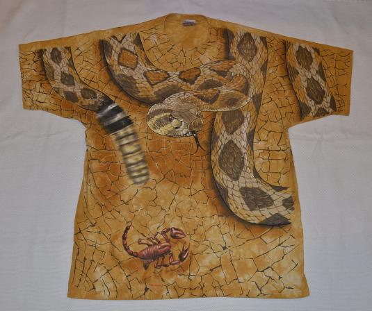 Vintage 90s Western Desert Snake Scorpion Spider T-Shirt – L
