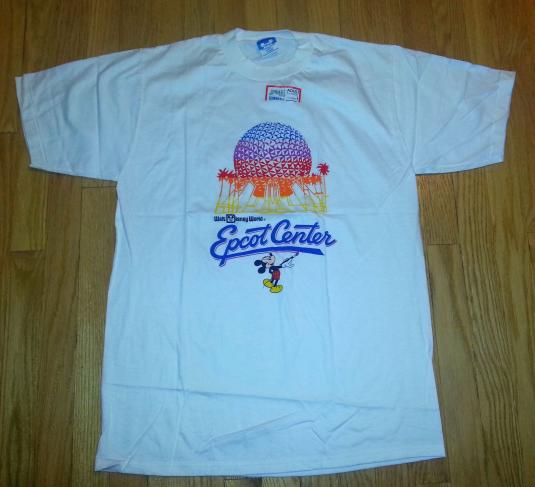 Vintage 80s NWT NDS Disney Epcot Center T-Shirt Sz L