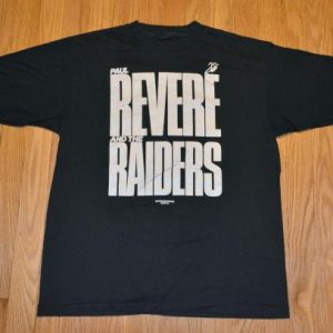 VTG 80s PAUL REVERE & THE RAIDERS T-Shirt Pop Garage Rock