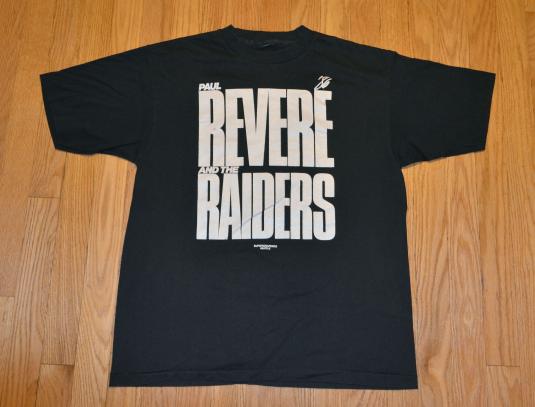 VTG 80s PAUL REVERE & THE RAIDERS T-Shirt Pop Garage Rock