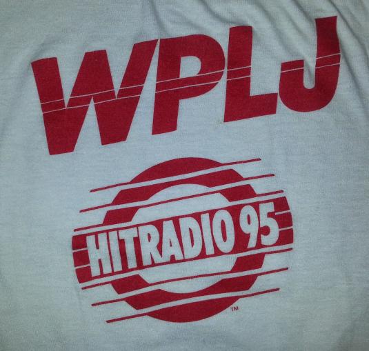 80s WPLJ 95.5 Rock T-Shirt NYC New York Radio Station Sz S