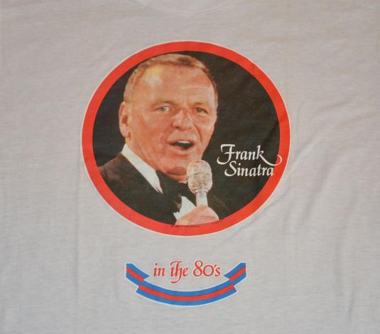 Vintage 80s Frank Sinatra Iron-On T-Shirt – Sz S-M