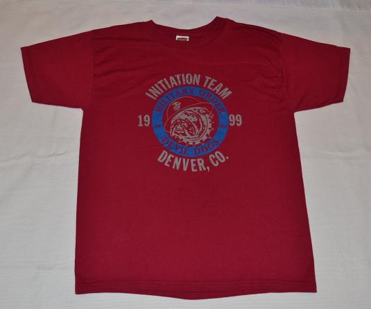 Vintage 90s Devil Dogs Marines USMC T-Shirt – L