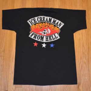 VTG 90s ICMFH T-Shirt Ice Cream Man From Hell Skull Flames L
